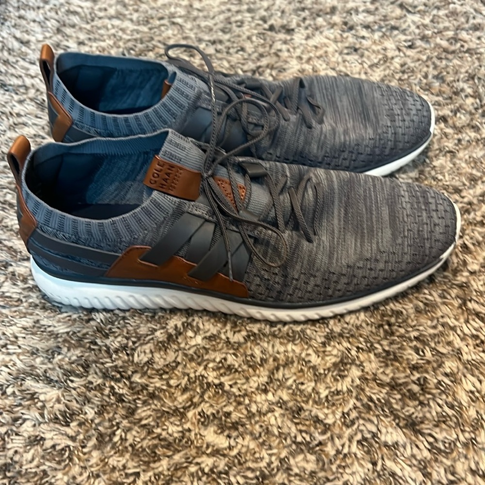 Cole Haan men’s shoes, size 12 M, grey with brown detailing